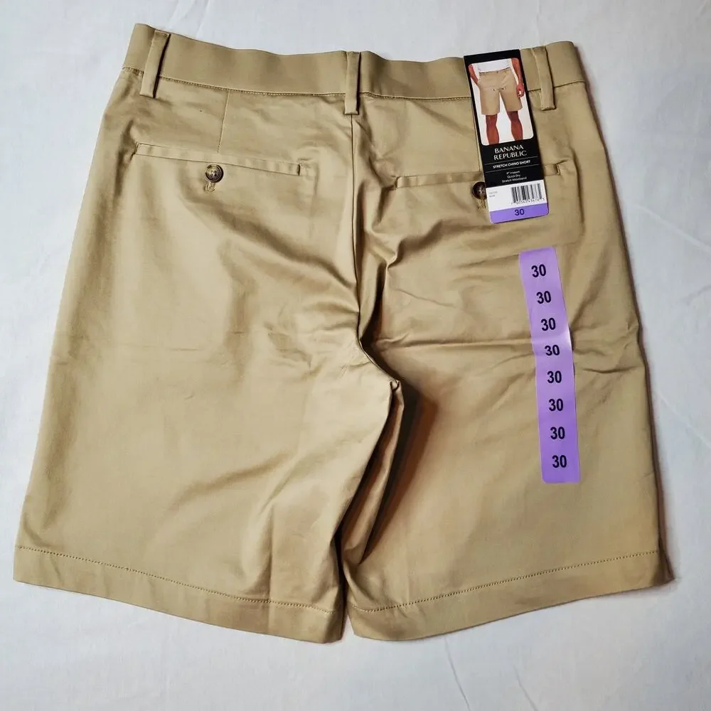 Banana Republic Men's Size 30 NWT Stretch Chino Short 9